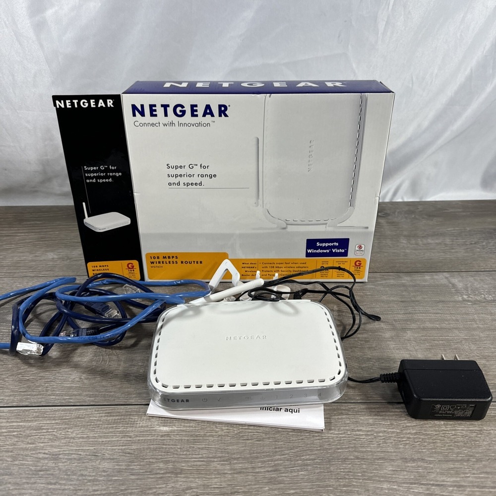 Netgear WGT624 Super-G 108 Mbps Wireless Firewall Router